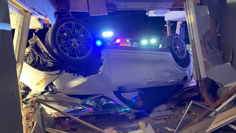 The aftermath of the Feb. 11, 2023, crash.