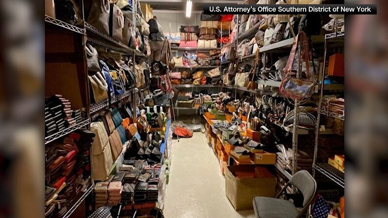 Two people were arrested in the largest counterfeit goods seizure in Manhattan, retailing at...
